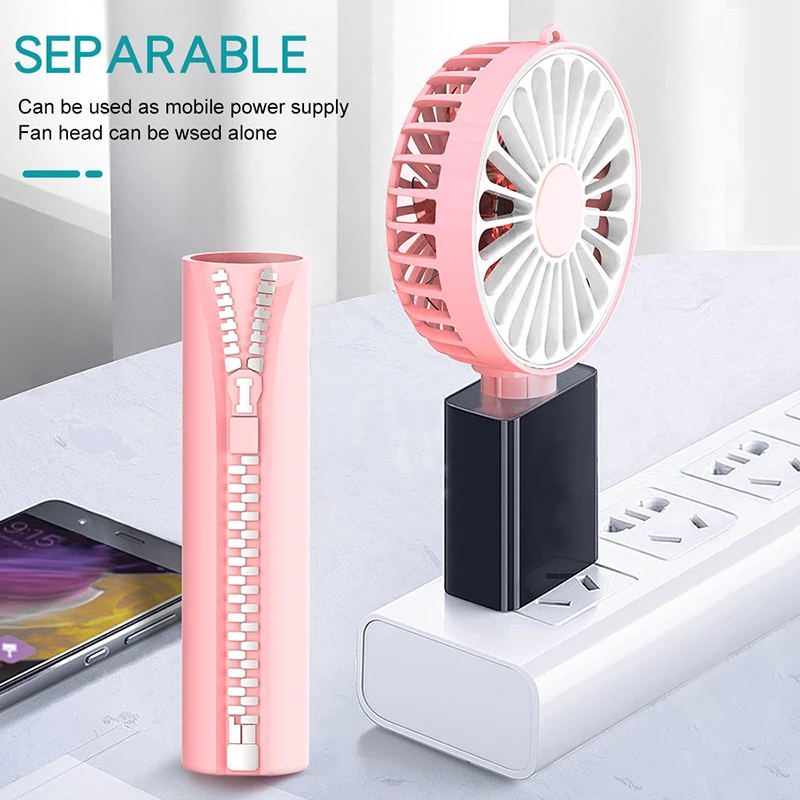 Портативный USB мини вентилятор на молнии офисный Электрический с зеркальным