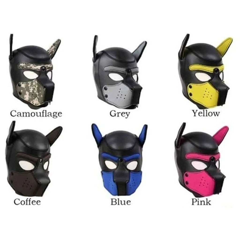 Эротический головной убор маска для ролевых игр тренировочная собак сексуальные