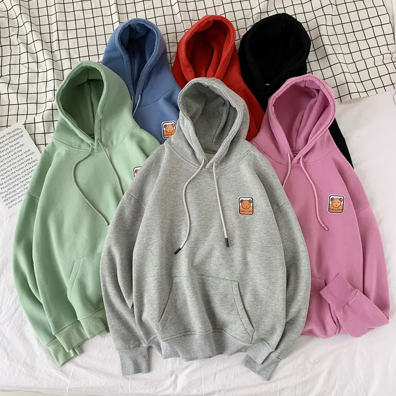 Мужские толстовки с принтом медведя Privathinker корейские свитшоты длинным рукавом и