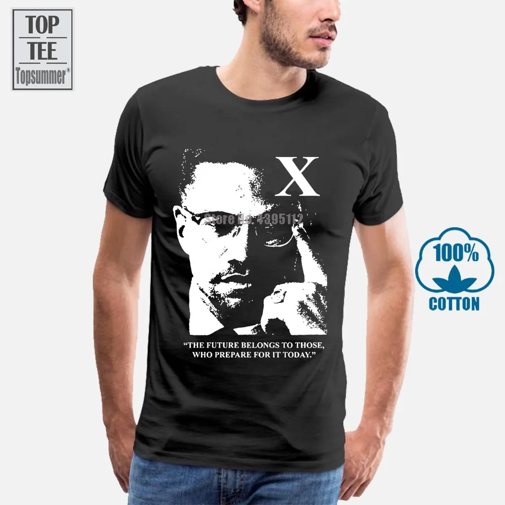 Футболка Malcom X Движение за гражданские права Америка США | Мужская одежда