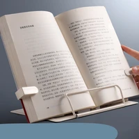 2022 adjustable portable metal adjustable reading book holder support document shelf bookstand tablet music score recipe stand