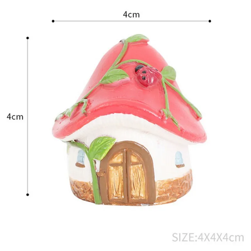 

Miniatures DIY Crafts Fairy Figurines Mini House Garden Decoration Micro Landscape Resin