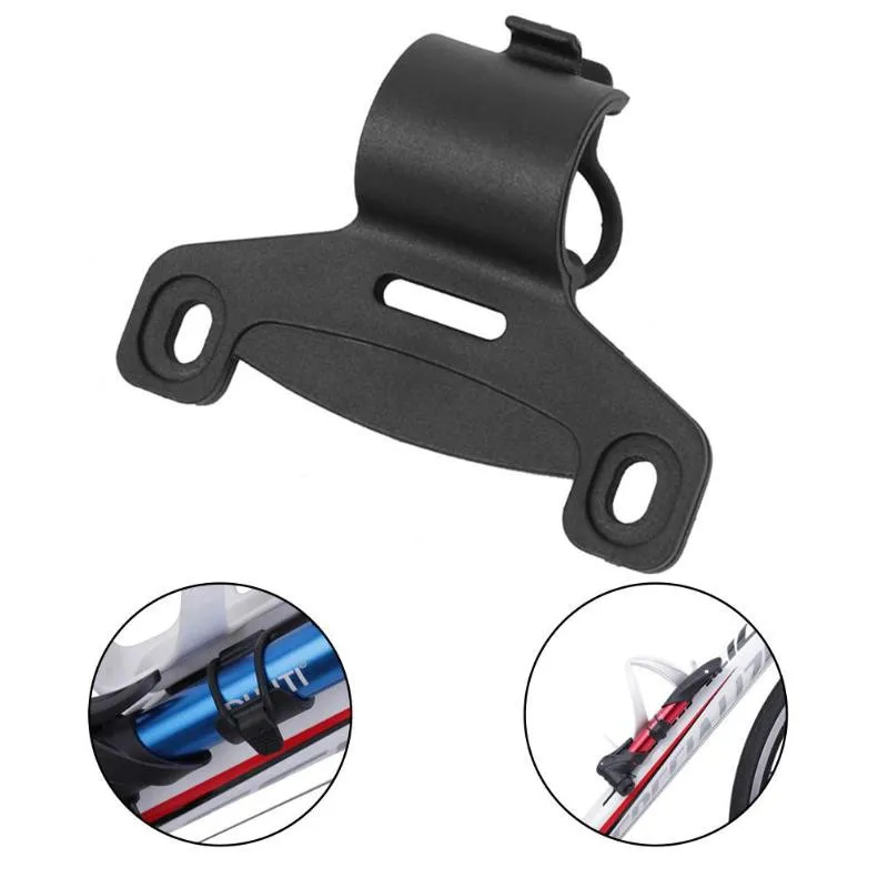

Portable Bike Easy Install Cycling Bicycle Pump Holder Retaining Inflator Frame Nylon Fixing Clip Double Mouth Mount Bracket