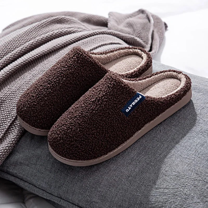 Новинка 2020 года Хлопковые тапочки Мужская зимняя бархатная Домашняя мужская