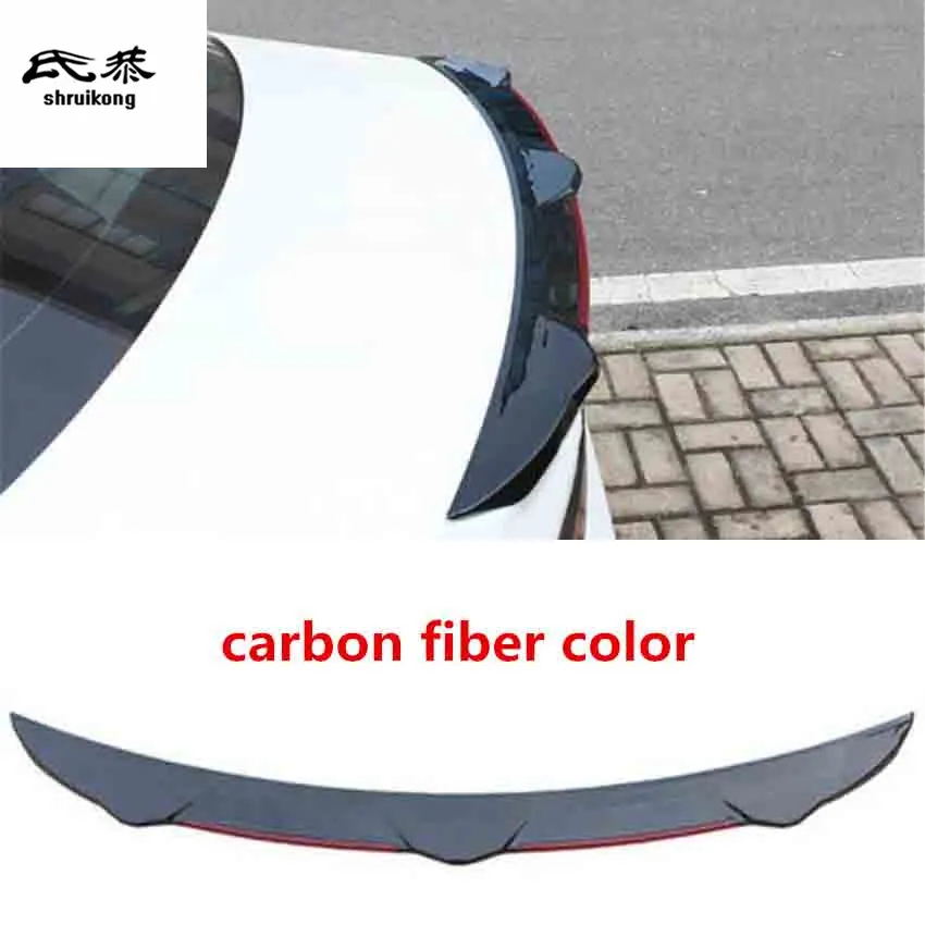 1 шт. углеродное волокно ABS Sopiler Задний бампер протектор автомобильные аксессуары