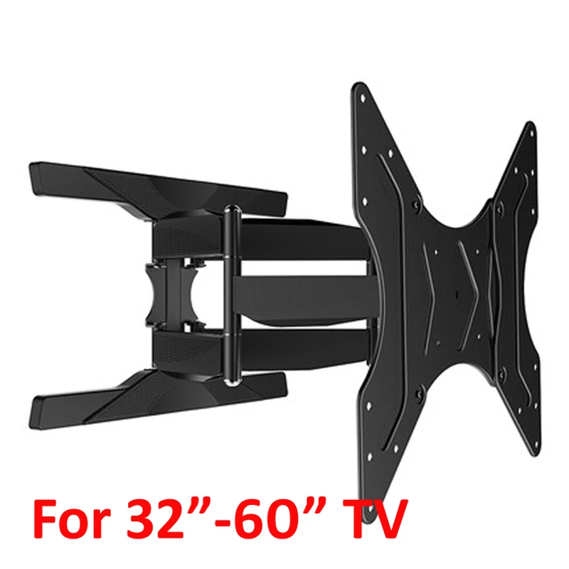 2"-55" 6 arm full motion tv настенное крепление 45 кг выдвижной поворотный жк плазменный ТВ кронштейн ЖК настенное крепление led пластиковая крышка
