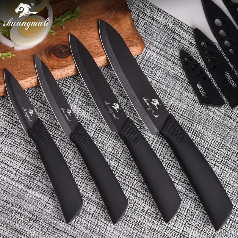 Кухонные ножи с черным цирконием острый домашний кухонный прибор для чистки