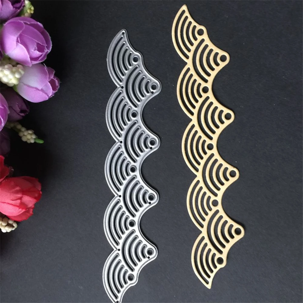 Линия рамки металла высечки штампы сшитые DIY для скрапбукинга ремесло тиснение