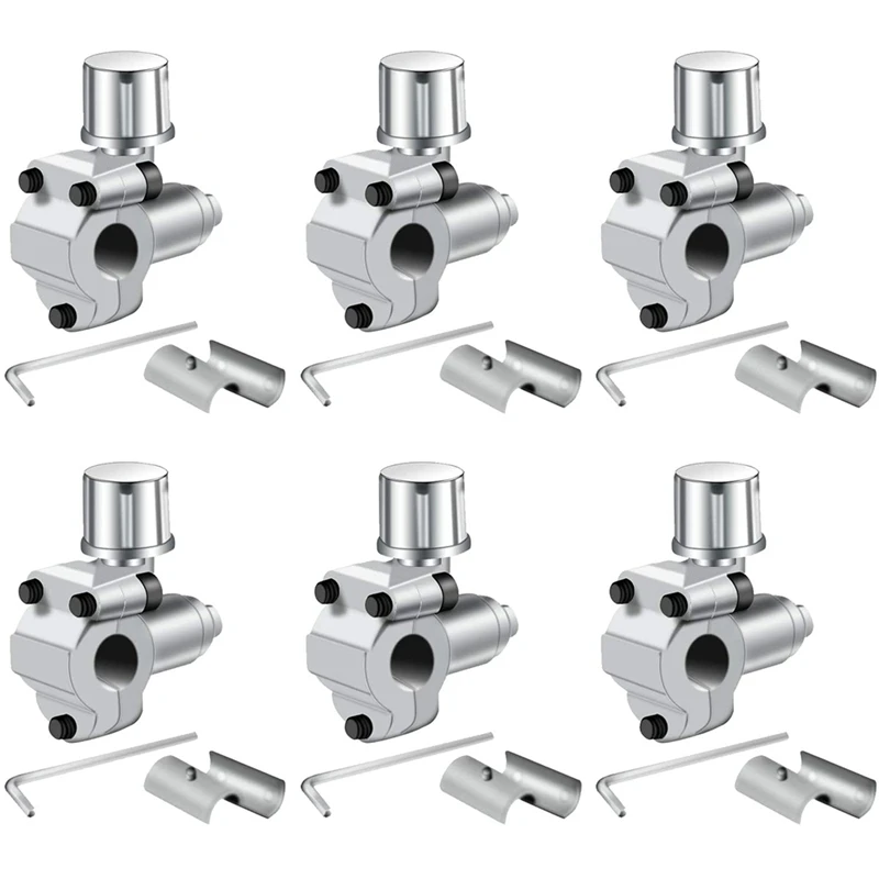 6Pack BPV-31 Piercing Valve Line Tap Valve Kits Adjustable Valve for Air Conditioners HVAC 1/4inch,5/16inch,3/8inch