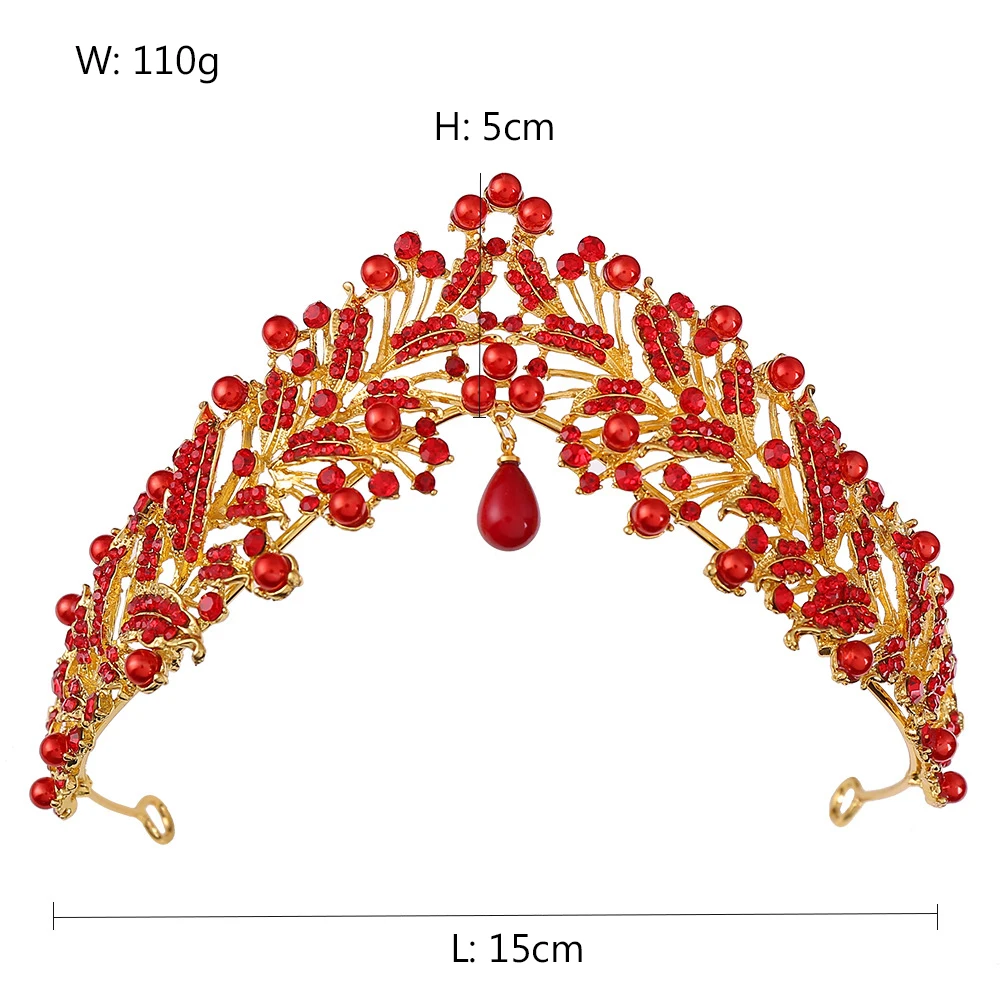 

Vintage Silver Queen Princess Crown Crystal Pearl Diadem For Bridal Hair Accessories Bride Tiara Headbands Tiara Crystal Jewelr