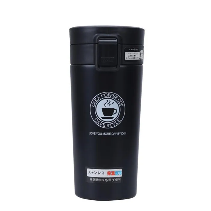 Дорожная термокружка с двойной стенкой термобутылка 380 мл нержавеющая сталь