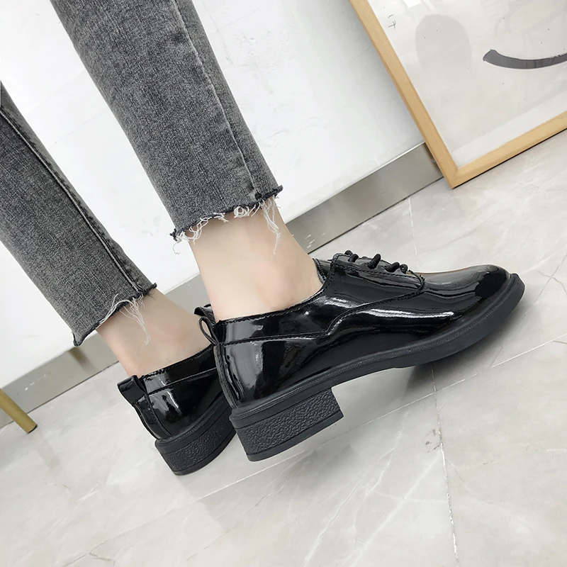 Обувь в ретро-стиле Женская обувь из искусственной кожи женская стильные женские