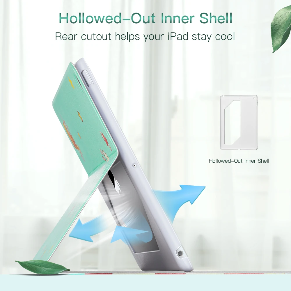 ESR iPad чехол для Air 4 2020/iPad 8th/iPad 9 7 ''/iPro 10 5''/Mini Mini/Air/7th Gen мультфильм Стенд