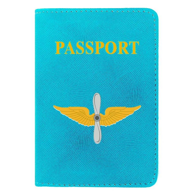 

Cool Военно-воздушные силы России BBC Printing Passport Cover Pu Leather Travel ID Credit Card Holder Pocket Wallet Bags