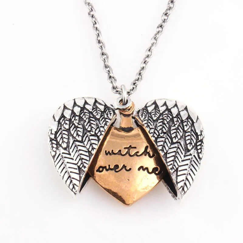 Keep Fu * king Going Watch over Me Letter Sunflower Heart Open Locket кулон ожерелье для женщин