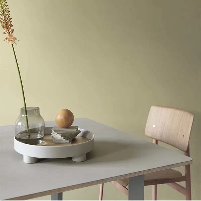 Cutelife Ins Nordic Plastic Round Storage Tray Tableware White Ring Decorative Jewelry Desktop Wedding Kitchen Serving | Дом и сад