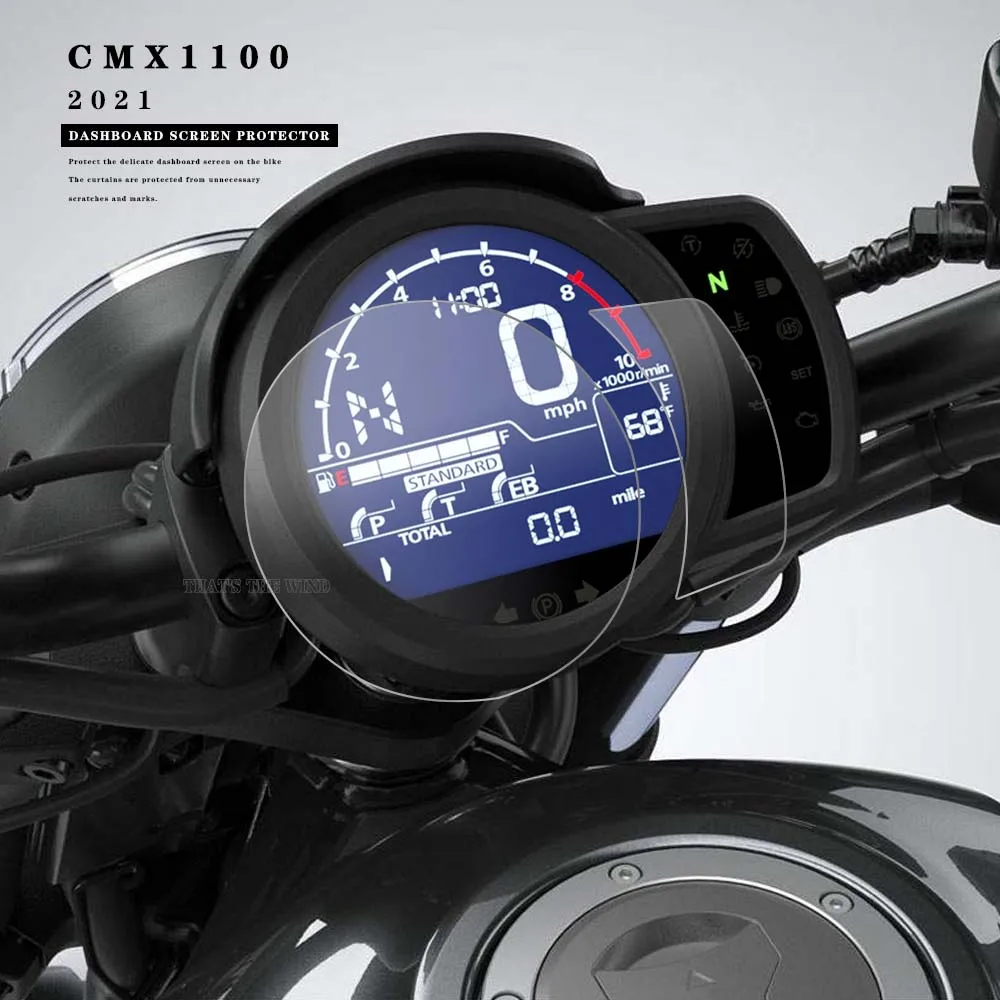 

For HONDA Rebel CMX 1100 CMX1100 2021 Motorcycle Scratch Cluster Screen Dashboard Protection Instrument Film