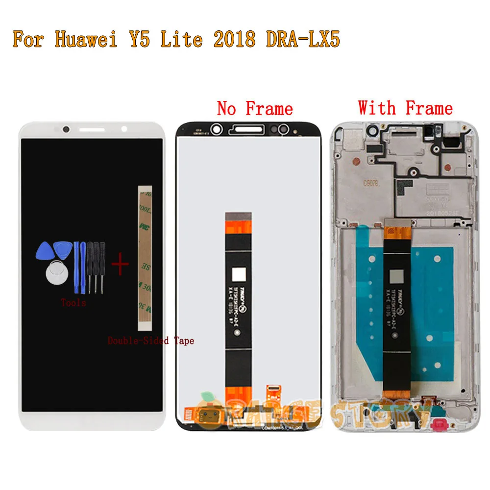 Для Huawei Y5 lite 2018 Φ Полный ЖК дисплей сенсорный экран в сборе рамка для замены ( 2018)