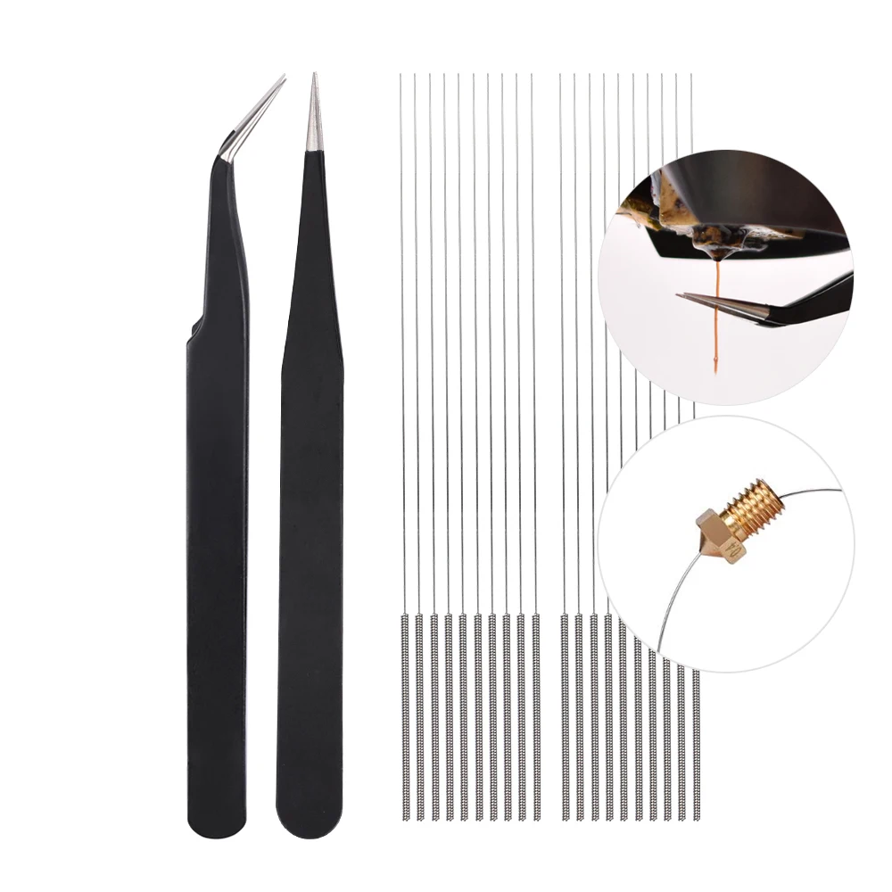 1 набор деталей для 3D принтера насадка очистки гнущиеся сверло 0 4 мм V6 j головки