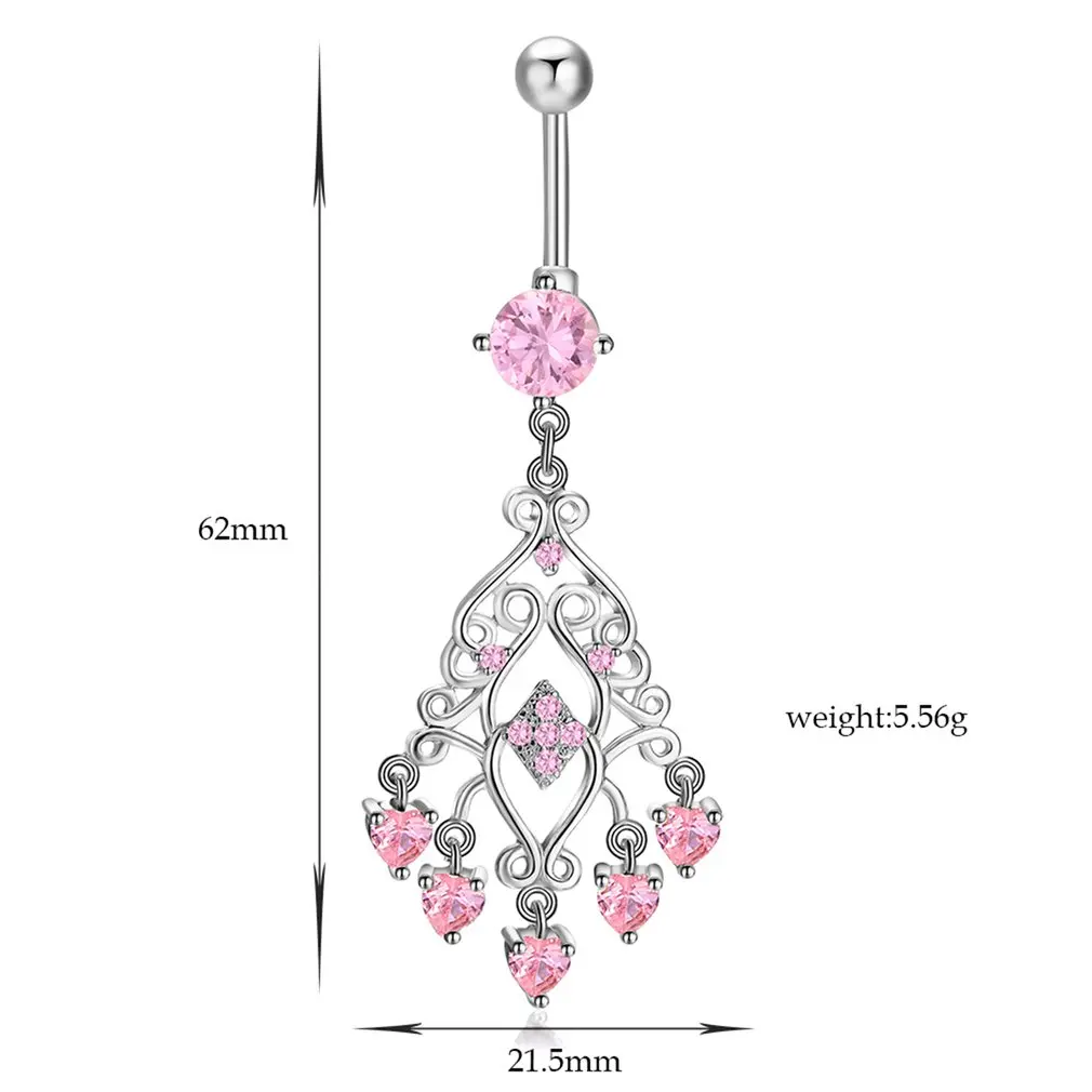 P0049 персидский стиль изысканное кольцо в пупок из циркония модное женское для