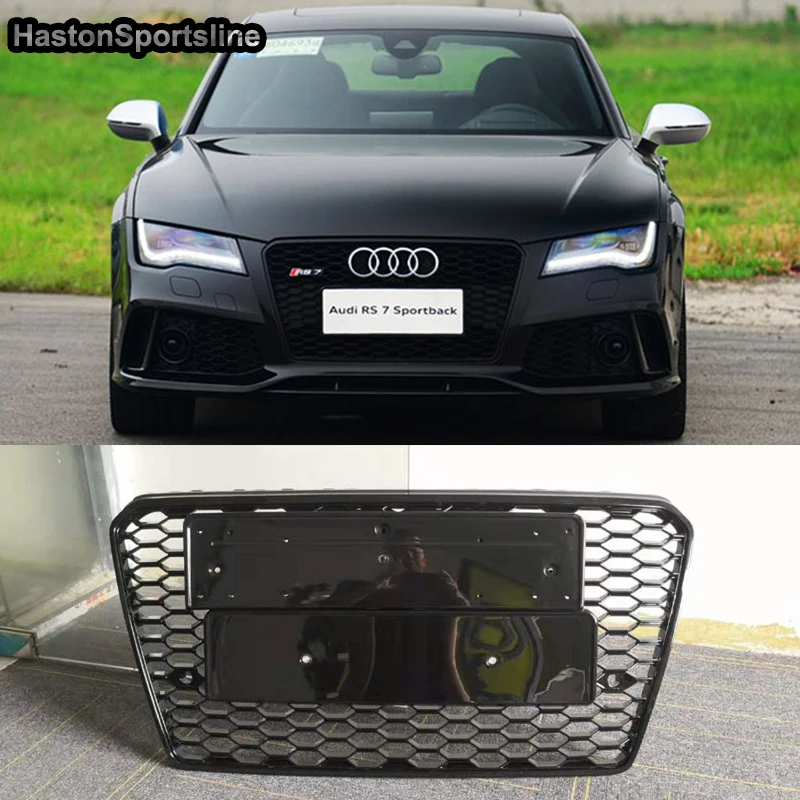 A7 RS7 стиль Эмблема Логотип передний сотовый бампер сетка решетка для Audi S7 2012