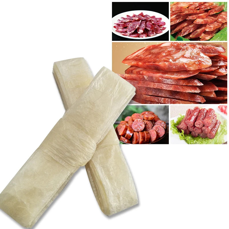 Вегетарианская оболочка для сухой колбасы коллагеновая протеиновая мяса хот