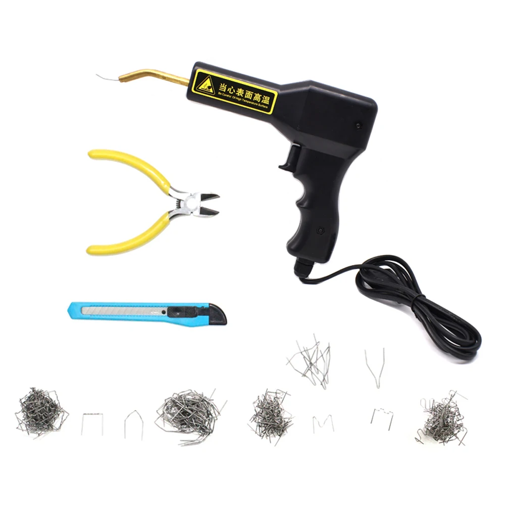 

Hot Stapler Plastic Repair Kit Car Bumper Welder Gun With 200Pcs Welding Nails