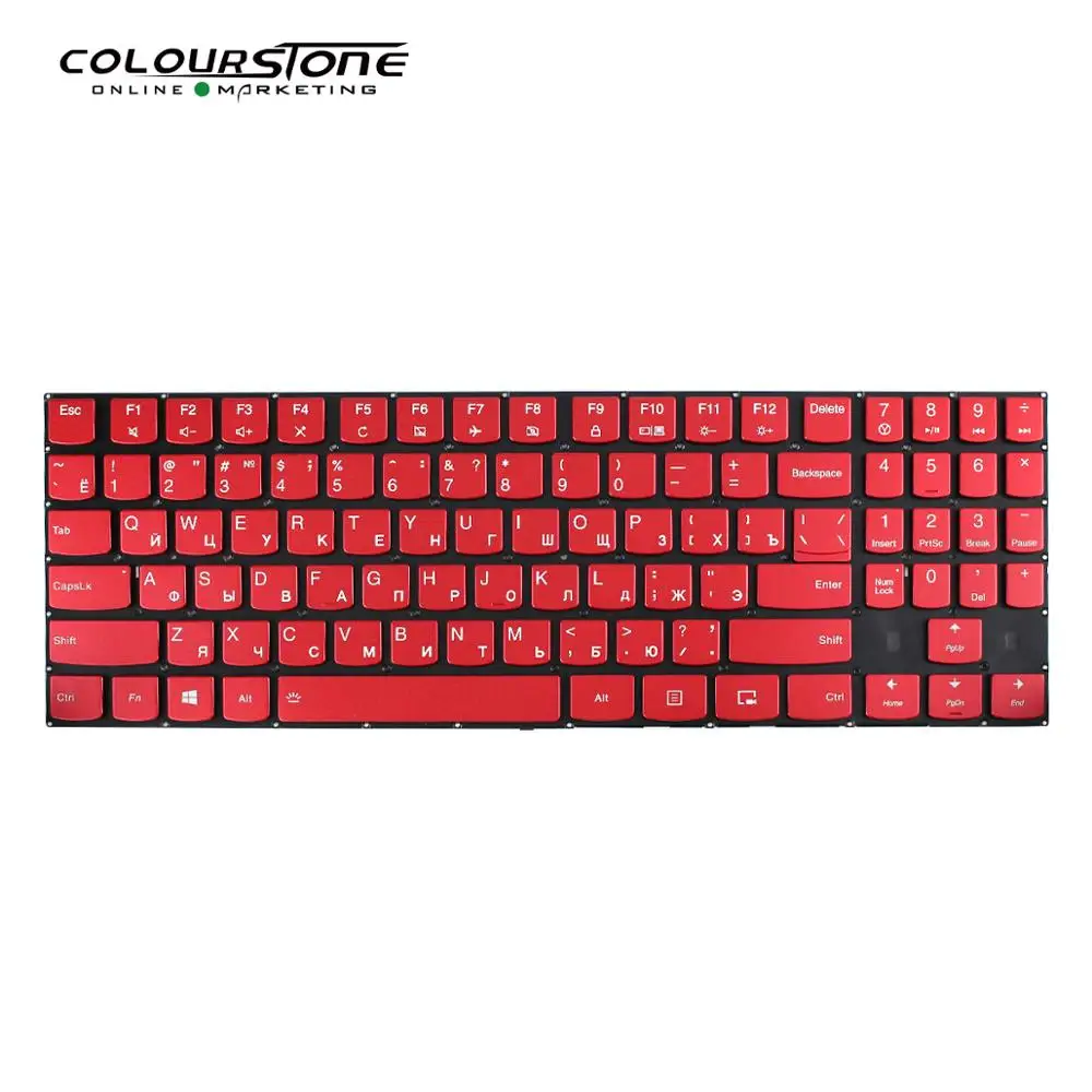 Клавиатура для ноутбука Lenovo Y520 RU красная клавиатура с подсветкой | Компьютеры и