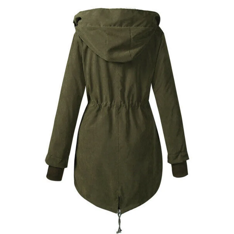 Женская зимняя теплая куртка с капюшоном и меховой подкладкой из флиса верхняя