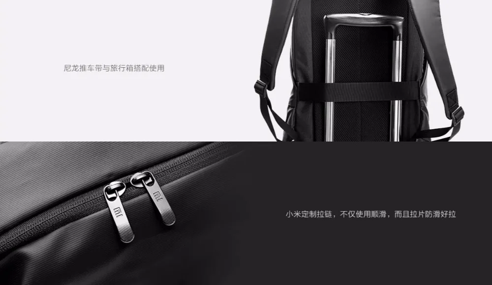 Xiaomi Сумка Простой повседневный рюкзак 20L большой емкости 450g супер легкий инновационный водонепроницаемый боковой карман рюкзак для ноутбука