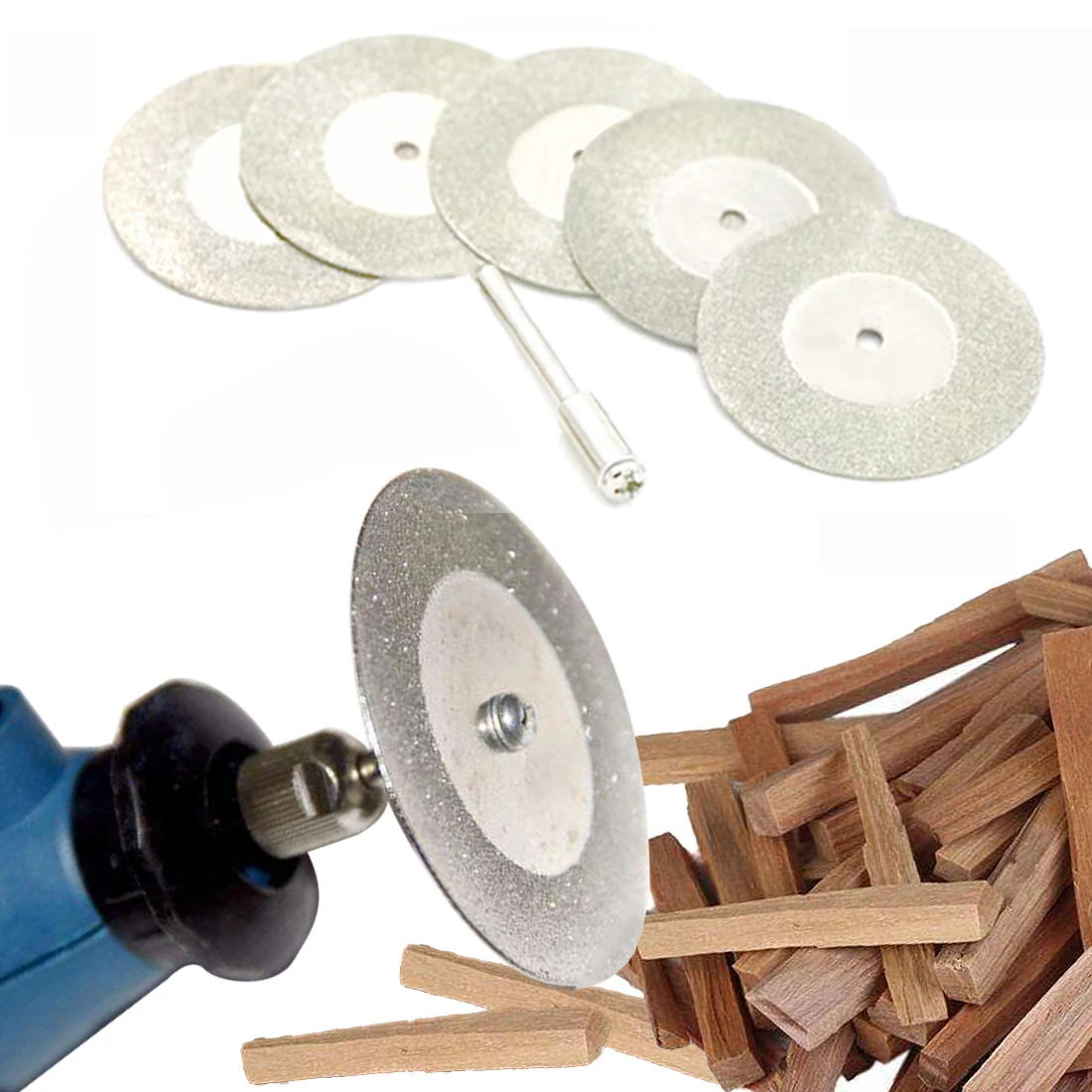 

5pcs/lot Dremel Accessories Diamond Grinding Wheel Saw Circular Cutting Disc Dremel Rotary Tool Diamond Discs