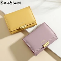 fashion brand designer womens wallets mini coin purse ladies small wallet female pu leather 3 fold zipper credit card holder