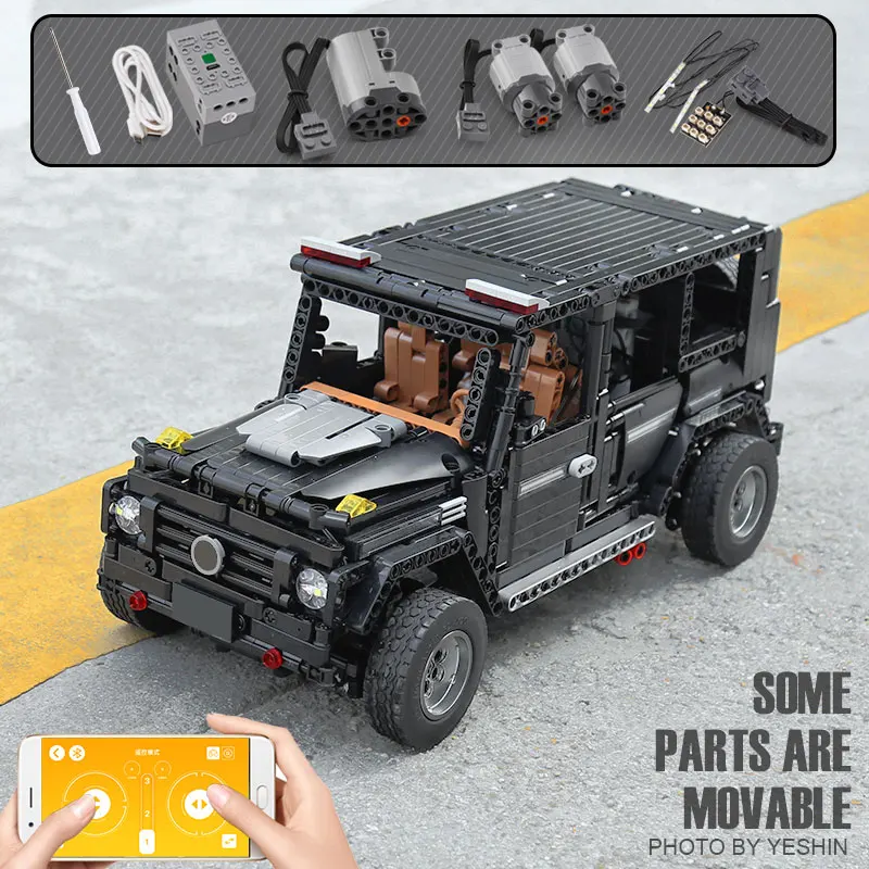 Mould King 13070 Motor Car Series Compatible 20100 MOC-2425 G500 AWD Wagon Set Building Blocks Bricks Kid RC Toy | Игрушки и хобби