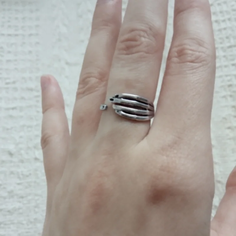 Cxwind креативное панк миди ретро кольцо с черепом античное для пальцев женщин