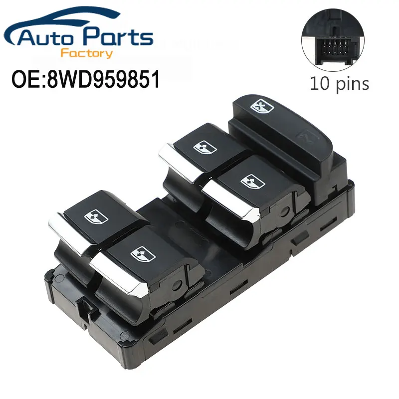 

New High Quality Power Window Switch For Audi A4L AQ5L 8WD959851 Switch Button