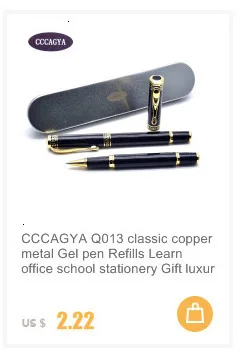 CCCAGYA A325, китайская металлическая гелевая ручка, 0,5 мм, наконечник для обучения, офиса, школы, канцелярские принадлежности, подарок, роскошная ручка для отеля, шариковая ручка для делового письма