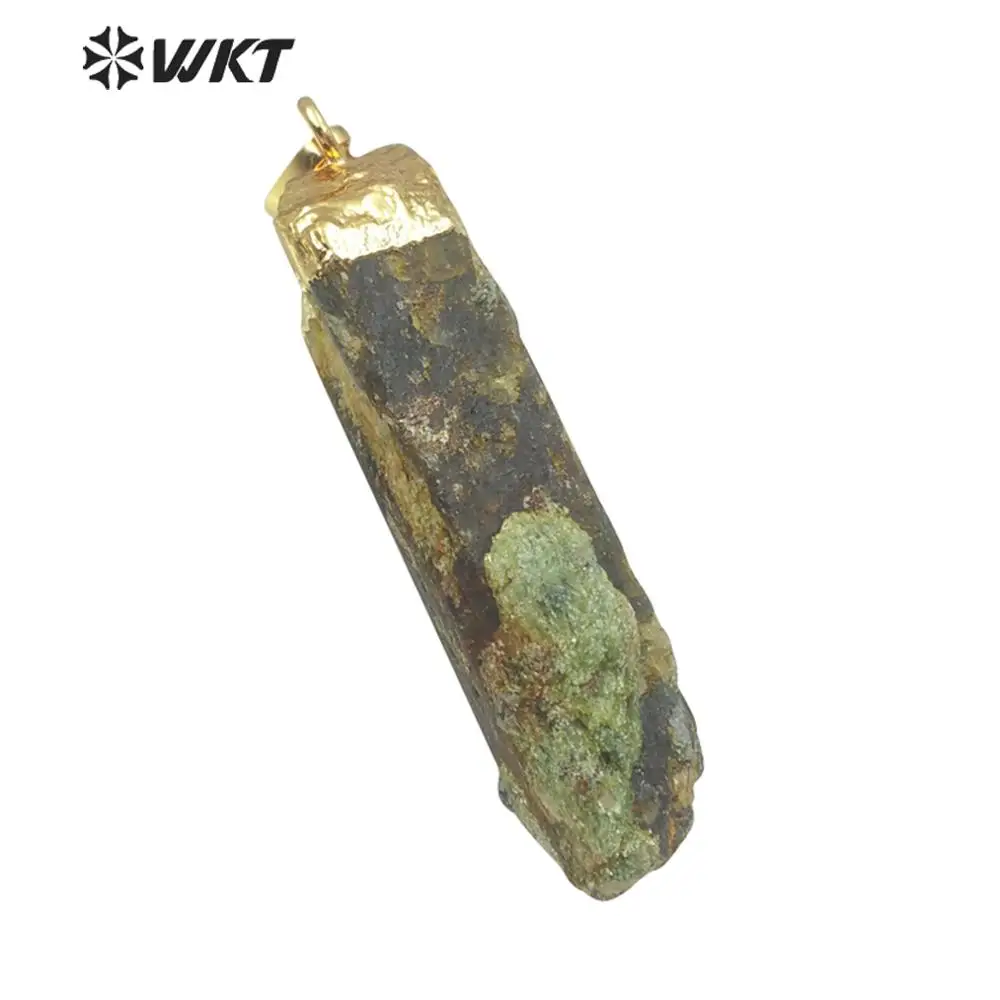 

Женское Ожерелье из натурального зеленого необработанного камня