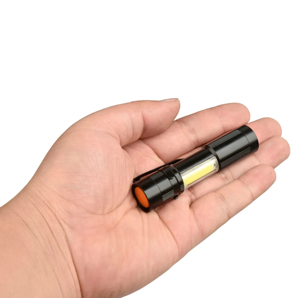 Светодиодный фонарик 14500 лм Q5 Mini светильник Flash light Cob фонарь Aa/18650 с регулируемым