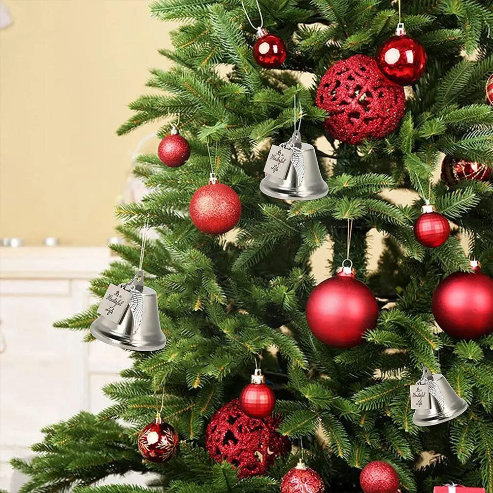 

2022 рождественская подвеска колокольчики для украшения это замечательная жизнь, Очаровательное украшение, памятная жизнь в виде крыла анге...