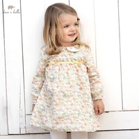 db1221058 dave bella spring baby girls cute bow floral print dress fashion party dress kids girl infant lolita clothes
