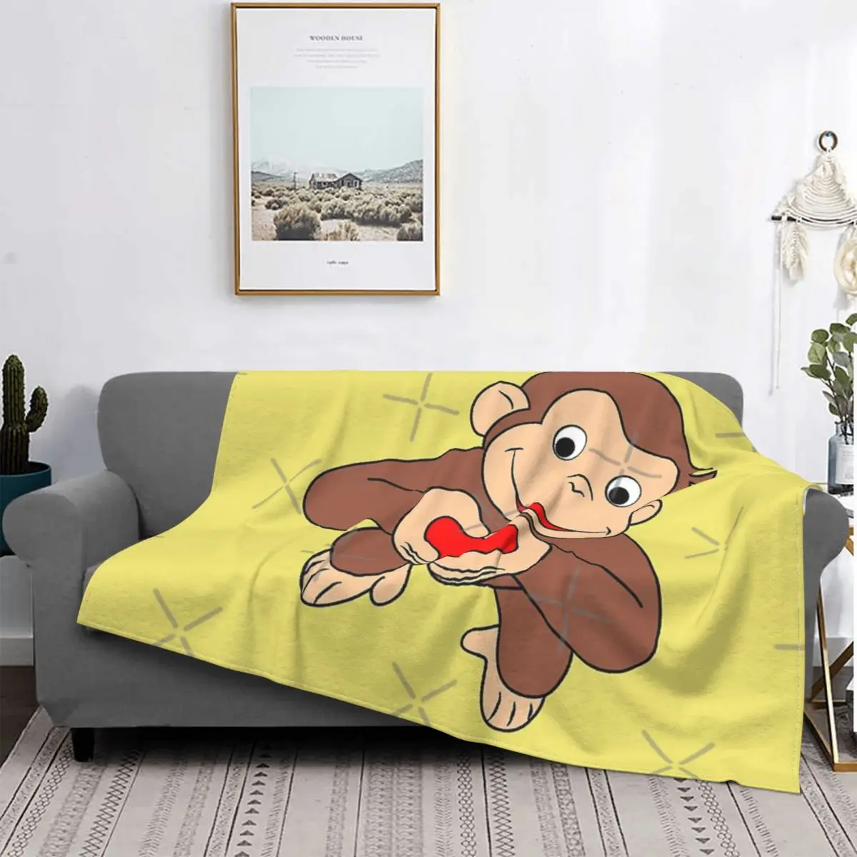 

Manta, Любопытный Джордж, все сердца для детей, для cama colcha, alfombra a cuadros, Sudadera con capucha