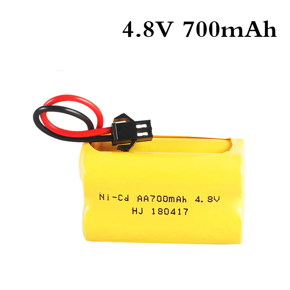 

Перезаряжаемый никель-кадмиевый аккумулятор 4,8 в 700 мАч для игрушек с дистанционным управлением, электрический автомобиль, 4,8 в, никель-кадм...