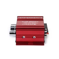 red mini hi fi mp3 audio ste amplifier for car marine home dc 12v 15v
