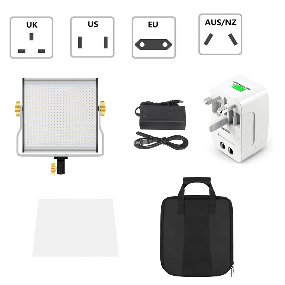

30W Dimmable photography LED Video Light Flat-panel Fill Lamp 3200-5600K with Universal converter for Youtube Game Live Make Up