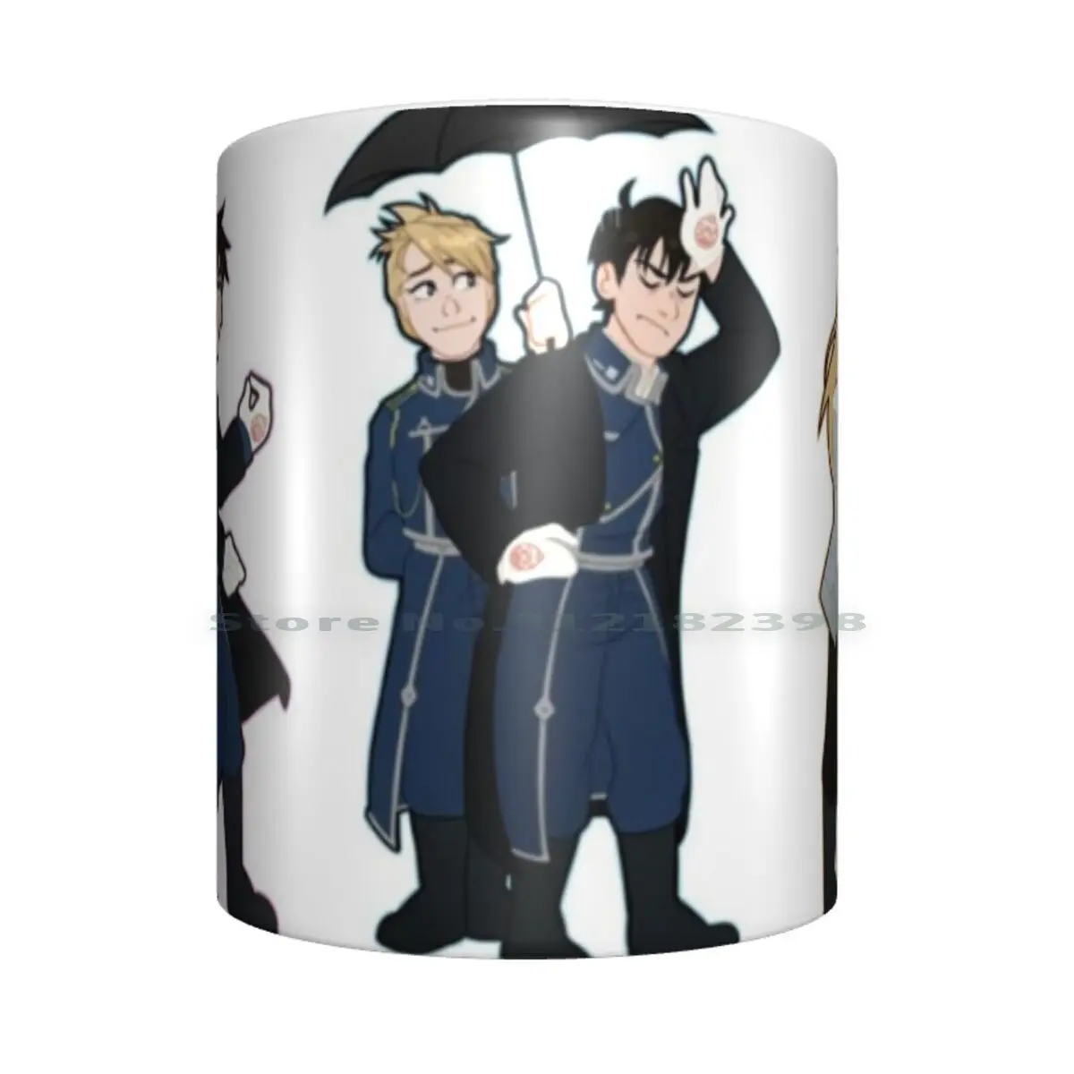 Royai Design Set Ceramic Mugs Coffee Cups Milk Tea Mug Fullmetal Alchemist Roy Riza Hawkeye