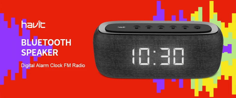 HAVIT, Портативный беспроводной Bluetooth динамик, стерео, большая мощность, 10 Вт, AUX TF, музыкальный сабвуфер, колонка, динамик s для компьютера, новинка, подарок