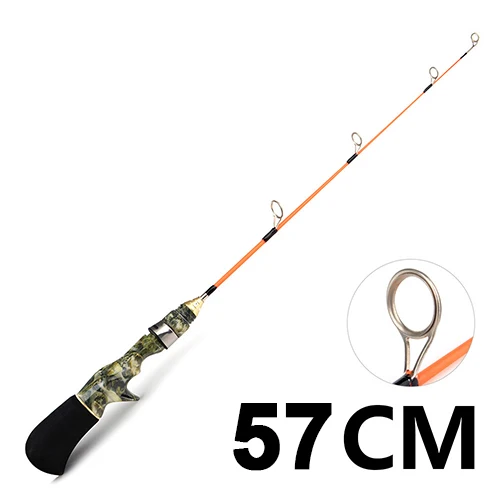 FTK New Winter Ice Fishing Rod Lightweight Hard/Soft Pole Portable 8 Styles Fishing Tackle Supplies - Цвет: 002