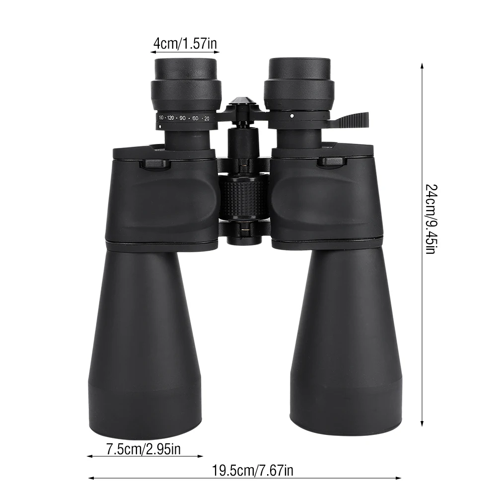

20-180X100 HD Powerful Binoculars High Magnification Long Range Zoom HD BAK4 Hunting Telescope Outdoor Night Vision Waterproof