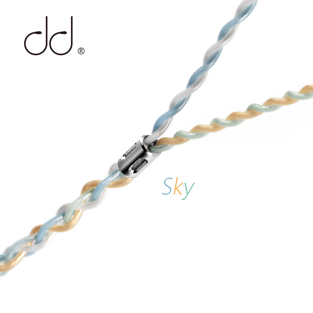 Кабель для наушников DD ddHiFi BC120B (Sky) серии Air штекер 2 5/3 5/4 4 мм MMCX/0 78 2-контактный