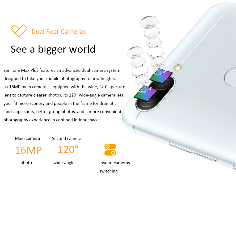 Смартфон ASUS Zenfone Max Plus ZB570TL, четыре ядра, 4 Гб ОЗУ, 64 Гб ПЗУ, 5,7 дюймов, полный экран, 4130 мА/ч, мобильный телефон с отпечатком пальца